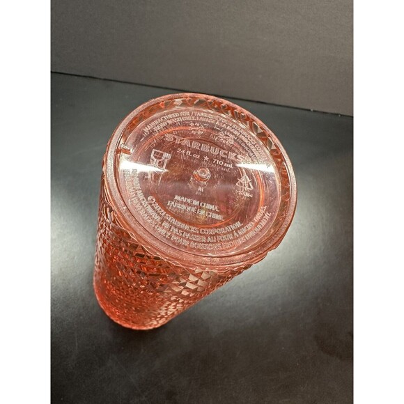 Starbucks Rose Gold Jewel Cold Cup Holiday Collection 2021 - Picture 4 of 5